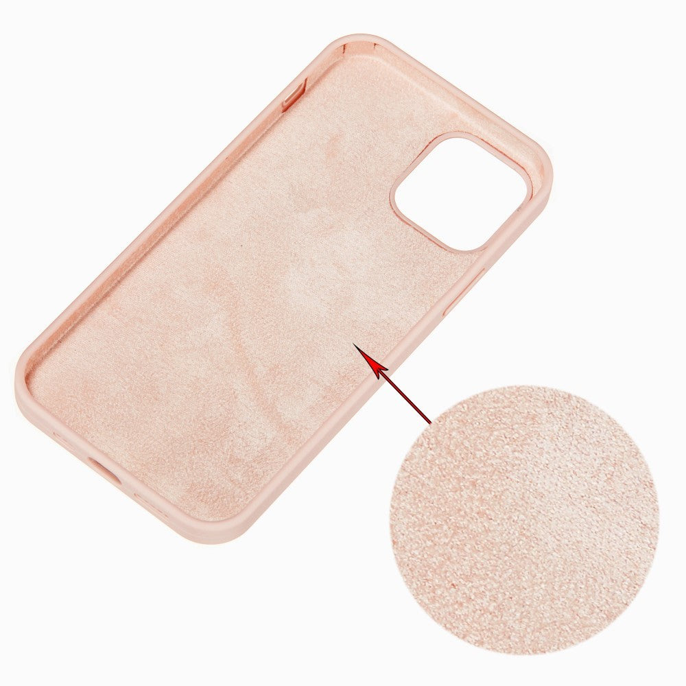 Husa protectie Flippy compatibila cu Apple iPhone 13 Pro Liquid Silicone Roz