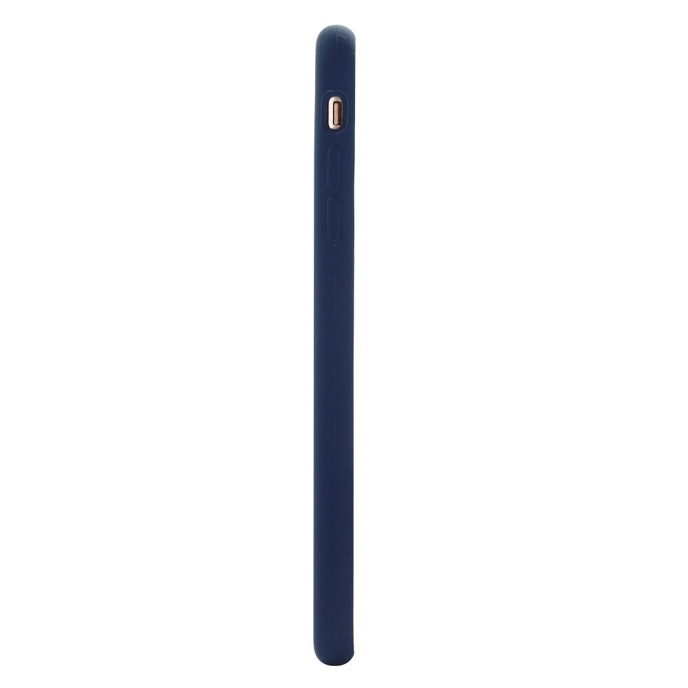 Husa protectie Flippy compatibila cu Apple iPhone 7/8/SE 2020 Liquid Silicone Case Albastru Inchis