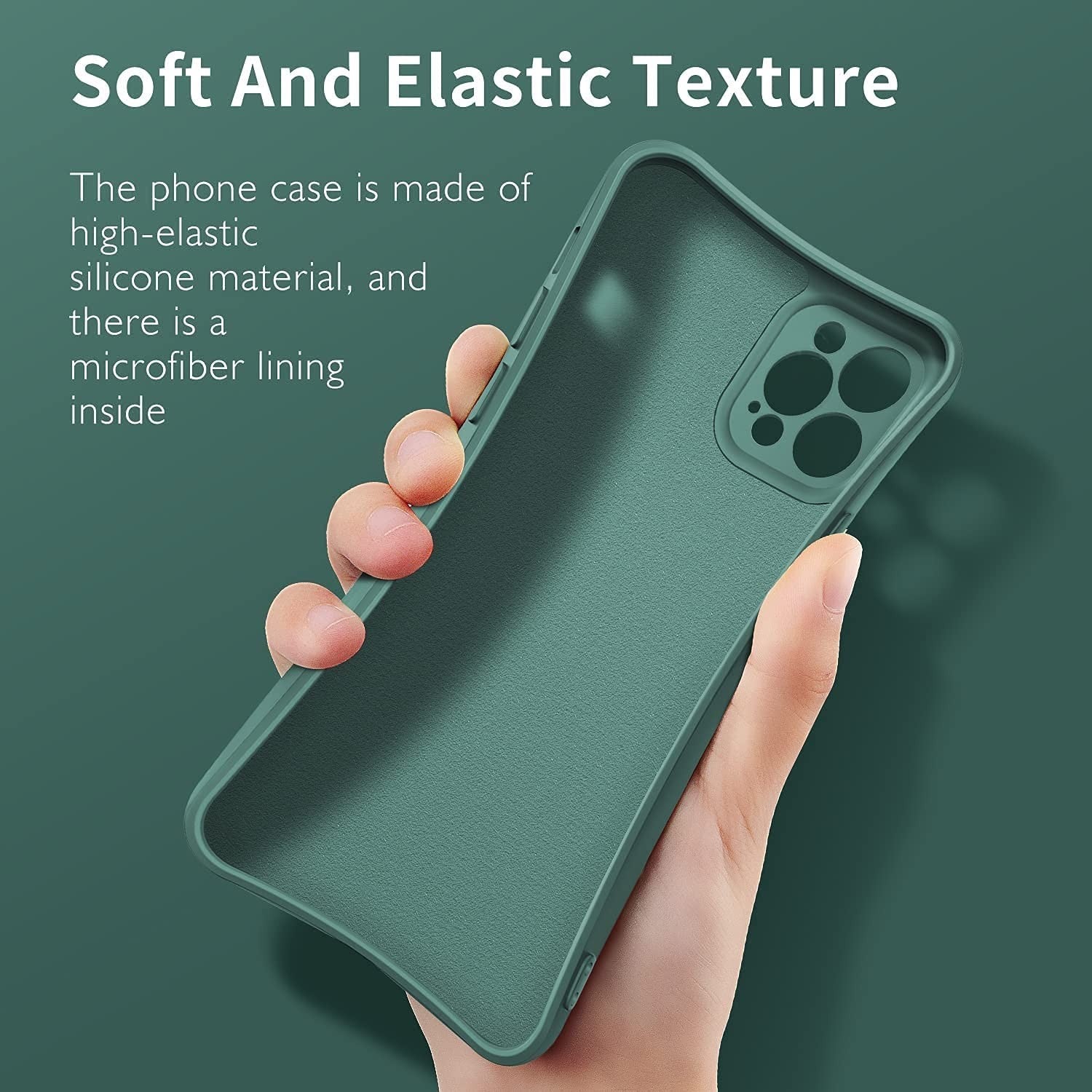 Husa protectie Flippy compatibila cu Apple iPhone 7/8/SE 2020 Liquid Silicone Ring cu suport rotativ Verde