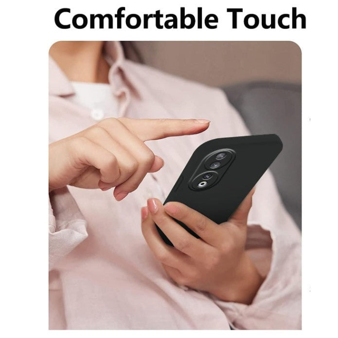 Husa Protectie, Flippy, compatibila cu Honor 90 Lite/X50i, TPU Carbon, Negru