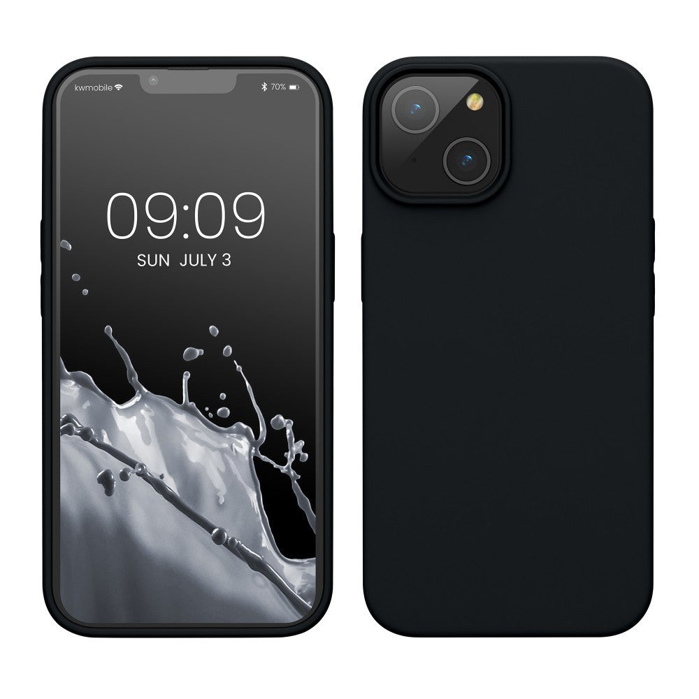 Husa protectie Flippy compatibila cu Huawei P40 Lite 5G Liquid Silicone Case Negru