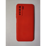 Husa protectie Flippy compatibila cu Huawei P40 Lite 5G Liquid Silicone Case Rosu
