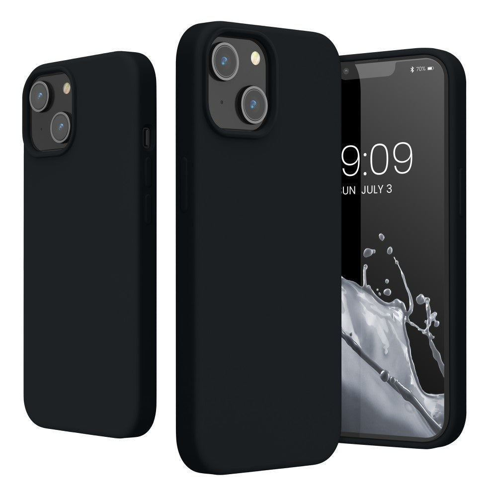 Husa protectie Flippy compatibila cu Samsung A11 Liquid Silicone Case Negru