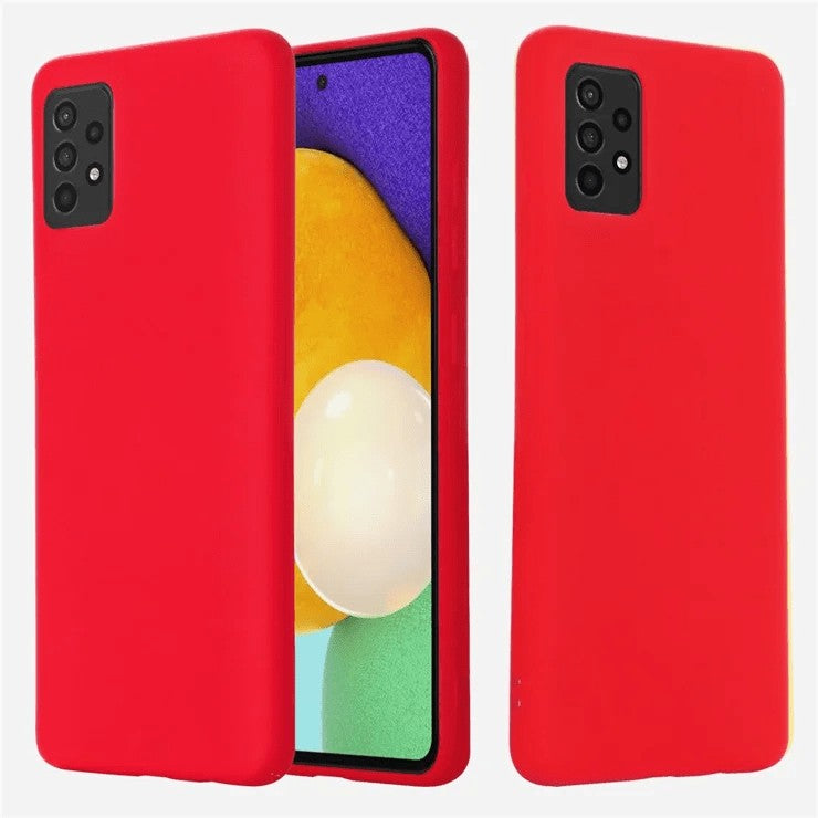 Husa de Protectie, Flippy, pentru Samsung Galaxy A52, din Silicon Lichid, Rosu