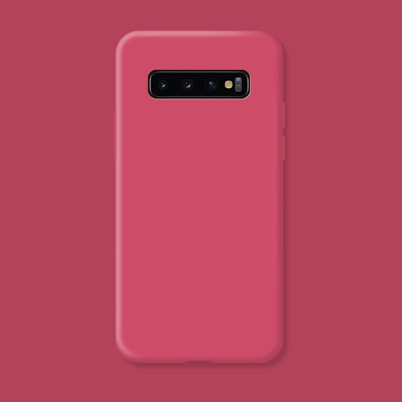 Husa protectie Flippy compatibila cu Samsung Galaxy S10 E Liquid Silicone Case Fuchsia