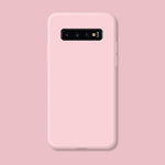 Husa protectie Flippy compatibila cu Samsung Galaxy S10 E Liquid Silicone Case Roz