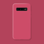 Husa protectie Flippy compatibila cu Samsung Galaxy S10 Liquid Silicone Case Fuchsia
