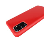 Husa protectie Flippy compatibila cu Samsung Galaxy S21 Ultra Liquid Silicone Case Rosu