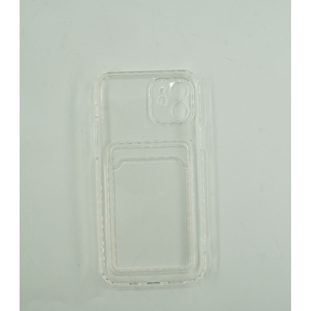 Husa protectie Flippy cu suport card compatibila cu Apple iPhone 11 Pro Max Transparent