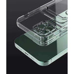 Husa protectie Flippy cu suport card compatibila cu Apple iPhone 11 Pro Max Transparent