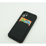 Husa protectie Flippy cu suport card compatibila cu Apple iPhone 12 Pro Negru