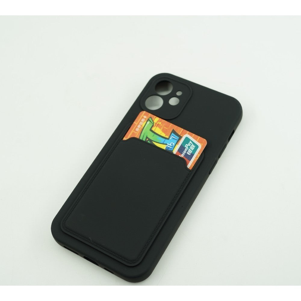 Husa protectie Flippy cu suport card compatibila cu Apple iPhone 7G/8G Negru