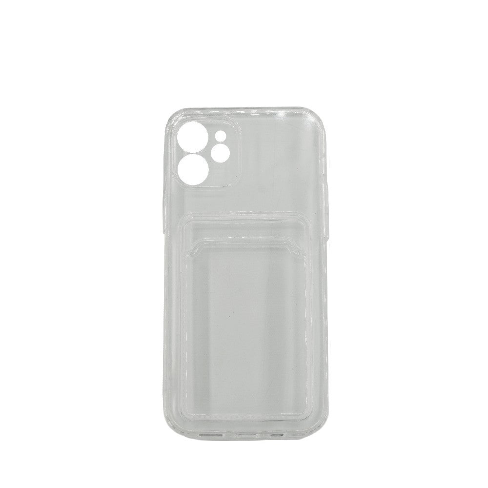 Husa protectie Flippy cu suport card compatibila cu Samsung Galaxy A11 Transparent