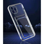 Husa protectie Flippy cu suport card compatibila cu Samsung Galaxy A11 Transparent