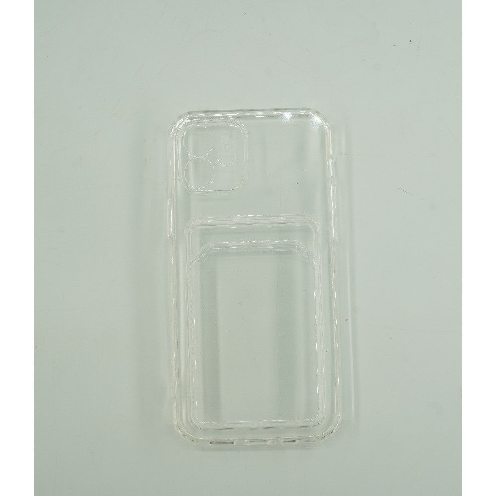 Husa protectie Flippy cu suport card compatibila cu Samsung Galaxy S20 Transparent
