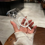 Husa protectie Flippy pentru Apple iPhone 12, MagSafe Silicone, Protectie si folie camera inclusa, protectie camera,