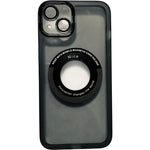 Husa protectie Flippy pentru Apple iPhone 13 decupaj logo, magnetica, Protectie Camera, Negru