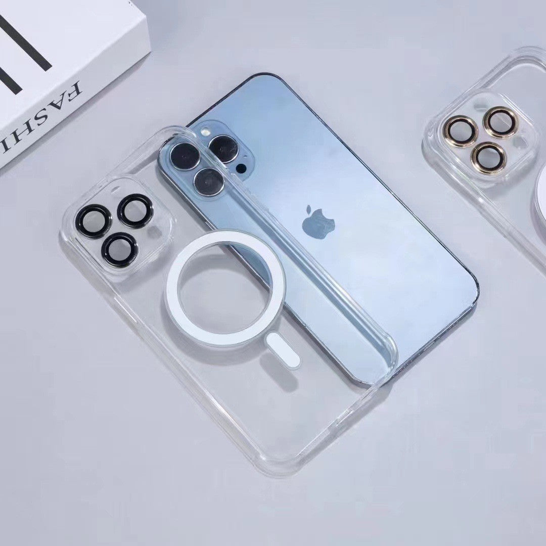 Husa protectie Flippy pentru Apple iPhone 13 Pro, MagSafe Silicone, Protectie si folie camera inclusa, protectie