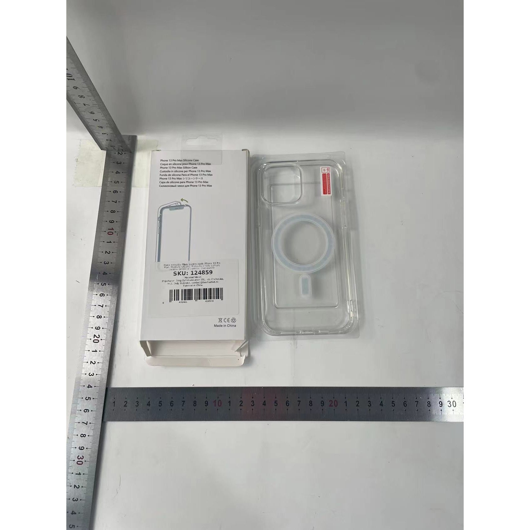 Husa protectie Flippy pentru Apple iPhone 13 Pro Max, MagSafe Silicone, Protectie si folie camera inclusa, protectie