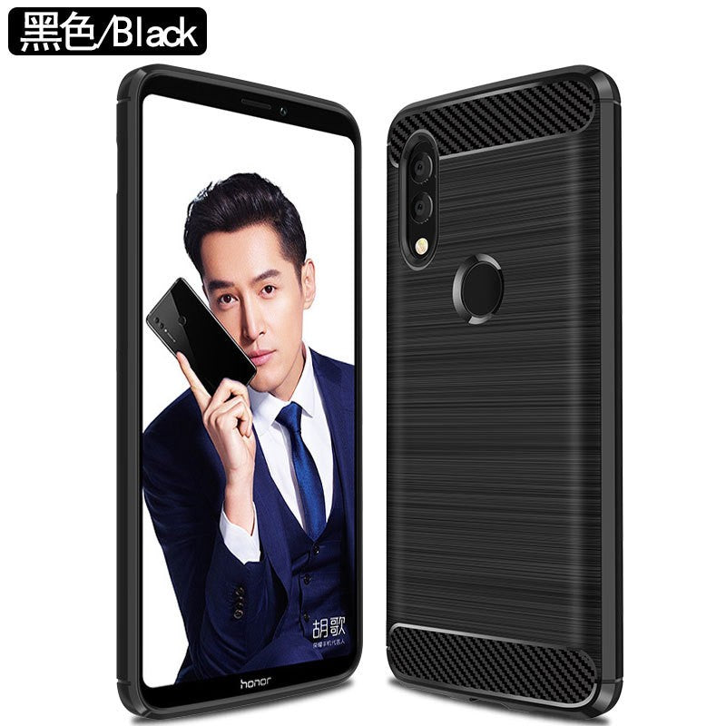 Husa Protectie, Flippy, compatibila cu Honor 70, TPU Carbon, Negru