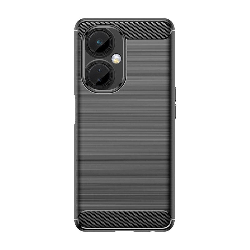 Husa Protectie pentru OnePlus Nord CE2 Lite 5G, Flippy, din Silicon TPU Moale, Textura Periat, Anti Cadere, cu Element