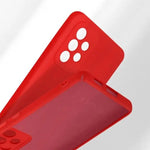 Husa protectie Flippy pentru Samsung A53 5G Liquid Silicone Rosu