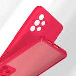 Husa protectie Flippy pentru Samsung A53 5G Liquid Silicone Roz Fuchsia/Roz