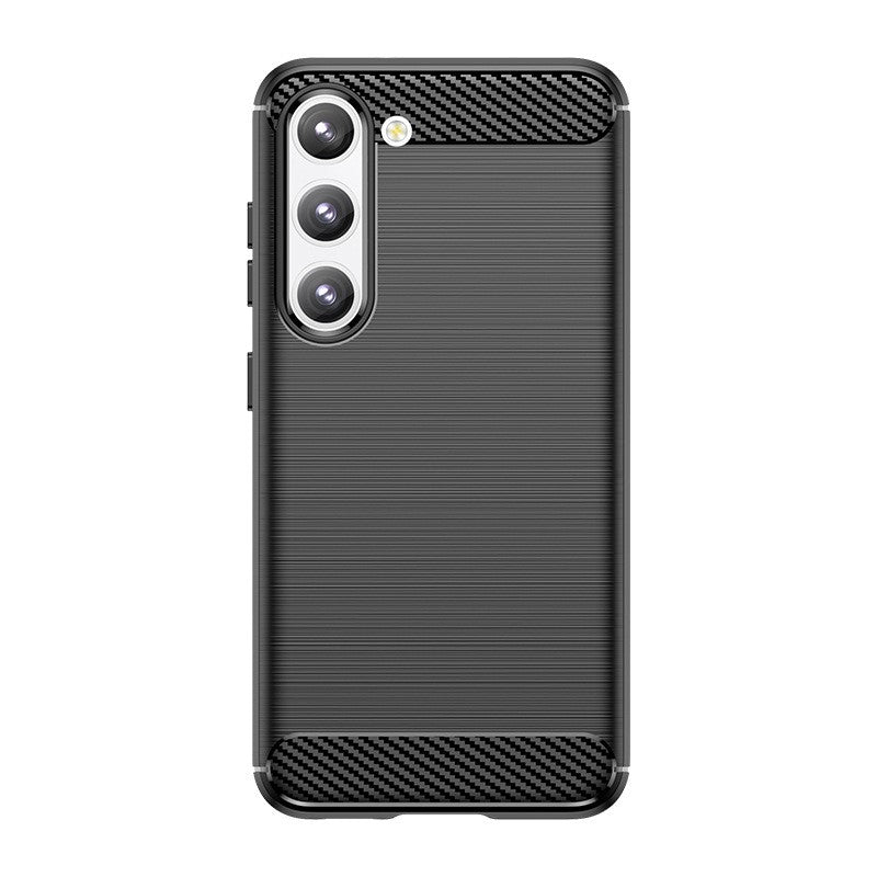 Husa Protectie, Flippy, Husa de Protectie pentru Samsung Galaxy S24 Ultra, din TPU cu Element de Carbon, Negru