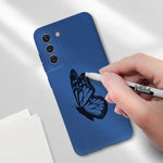 Husa protectie Flippy pentru Samsung S21 FE Liquid Silicone Albastru Inchis
