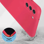 Husa protectie Flippy pentru Samsung S21 FE Liquid Silicone Fuchsia/Roz