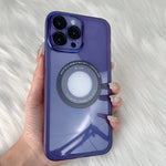 Husa protectie MagSafe TPU, Flippy, pentru Apple iPhone 11, cu decupaj logo, Folie Sticla Camera, Mov