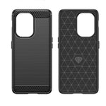 Husa Protectie pentru OnePlus Nord 3, Flippy, din Silicon TPU Moale, Textura Periat, Anti Cadere, cu Element Carbon,