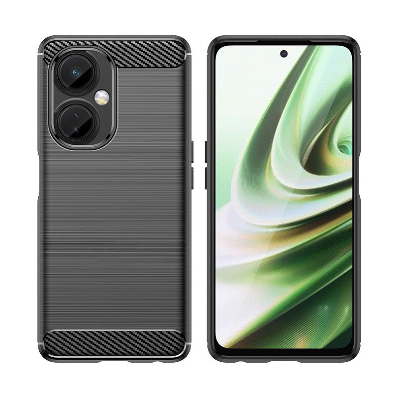 Husa Protectie pentru OnePlus Nord CE2 Lite 5G, Flippy, din Silicon TPU Moale, Textura Periat, Anti Cadere, cu Element