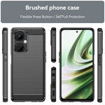 Husa Protectie pentru OnePlus Nord CE2 Lite 5G, Flippy, din Silicon TPU Moale, Textura Periat, Anti Cadere, cu Element