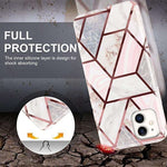 Husa protectie pentru Samsung S10E Soft IMD TPU Marble Geometric Alb