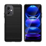 Husa Protectie pentru Xiaomi Redmi Note 12 5G, Flippy, din Silicon TPU Moale, Textura Periat, Anti Cadere, cu Element