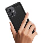 Husa Protectie pentru Xiaomi Redmi Note 12 5G, Flippy, din Silicon TPU Moale, Textura Periat, Anti Cadere, cu Element