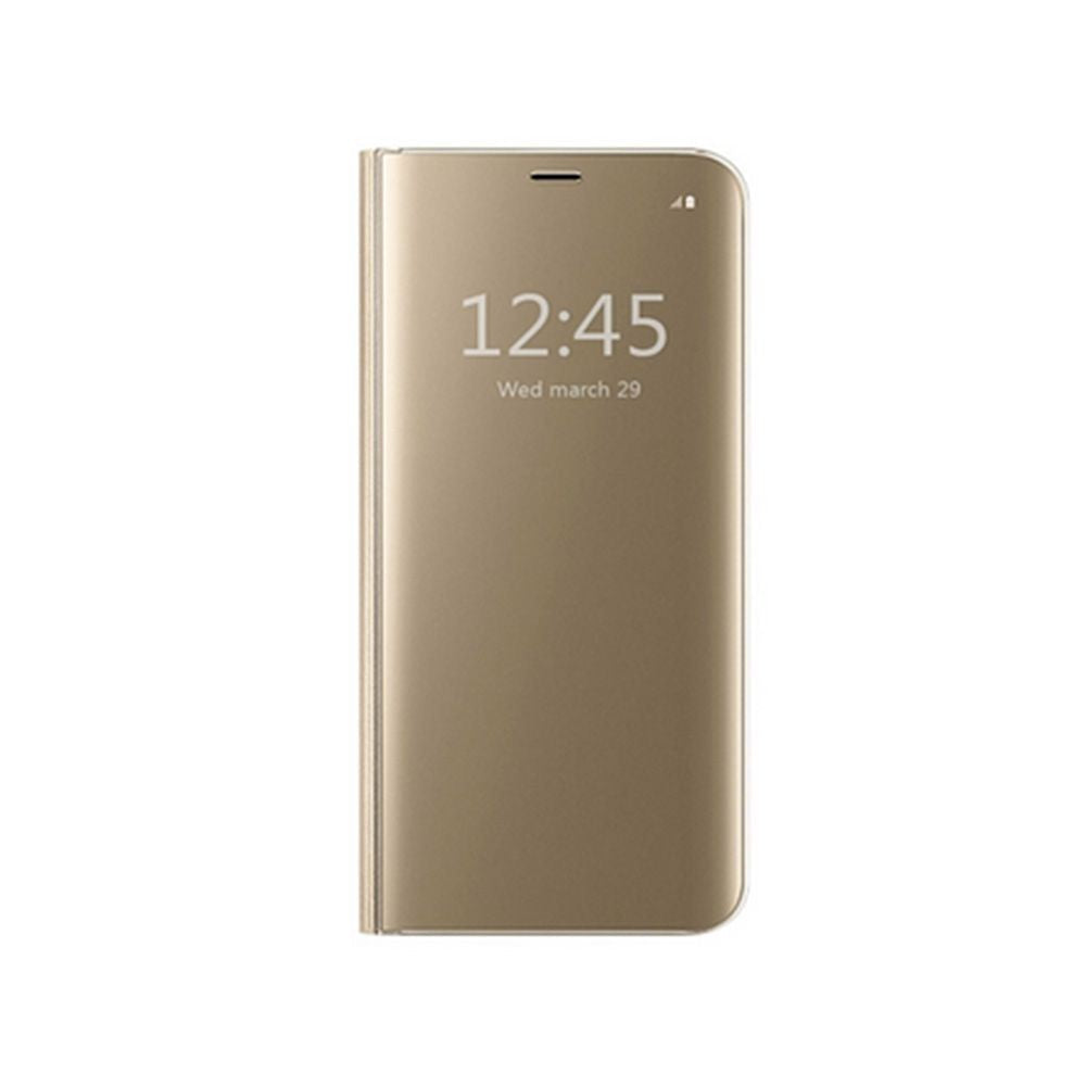Husa Samsung Galaxy A3 2017 Flip Cover Oglinda Auriu