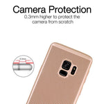 Husa Samsung Galaxy A8 2018 Ultra Slim cu aerisire Auriu