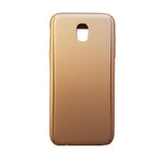 Husa Samsung Galaxy J3 2017 Full Cover 360 Auriu + Folie de protectie