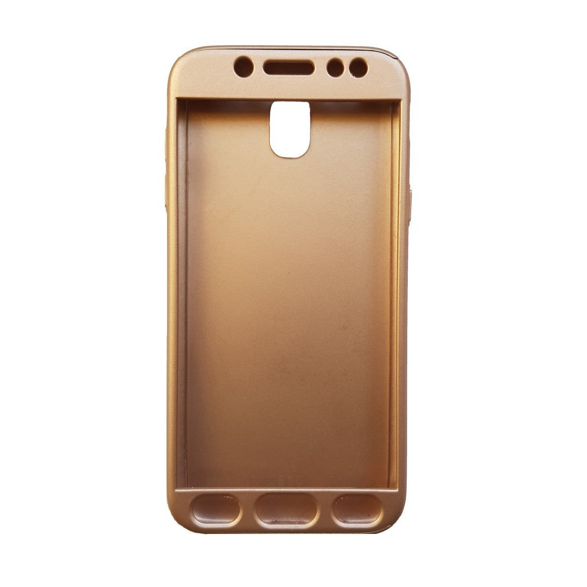 Husa Samsung Galaxy J3 2017 Full Cover 360 Auriu + Folie de protectie