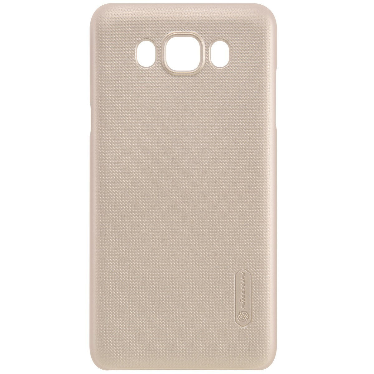 Husa Samsung Galaxy J7 2016 Nillkin Frosted Shield Auriu + Folie de protectie