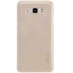 Husa Samsung Galaxy J7 2016 Nillkin Frosted Shield Auriu + Folie de protectie