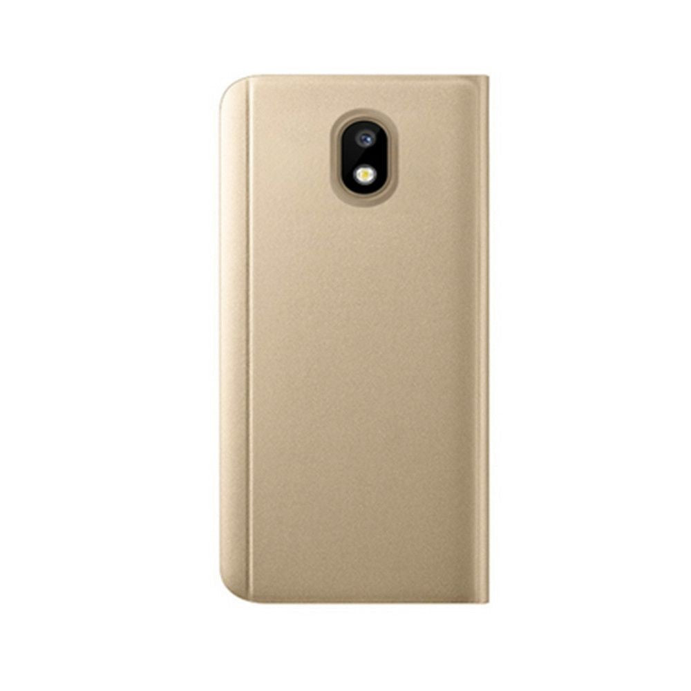 Husa Samsung Galaxy S7 Flip Cover Oglinda Auriu