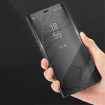 Husa Samsung Galaxy S7 Flip Cover Oglinda Negru