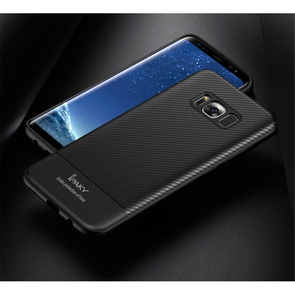 Husa Samsung Galaxy S8 IPAKY Carbon Fiber Negru