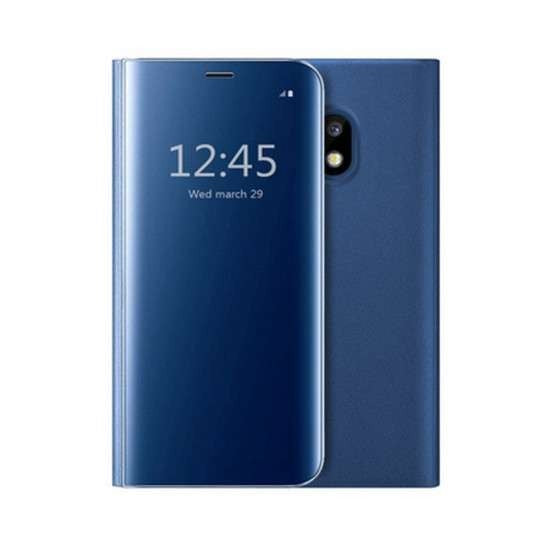 Husa Samsung S10 Plus Flip Cover Oglinda Albastru