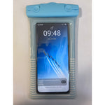 Husa subacvatica Cushion Waterproof Flippy, Snowproof, Universala, Dungata, cu Snur, pentru telefon sau documente, Bleu