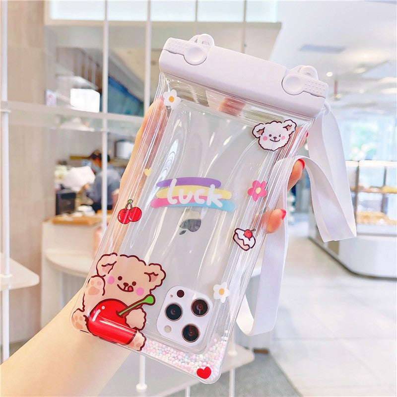 Husa subacvatica Fruity Waterproof Flippy, Snowproof, Universala, Impermeabila, cu Snur, pentru telefon sau documente,