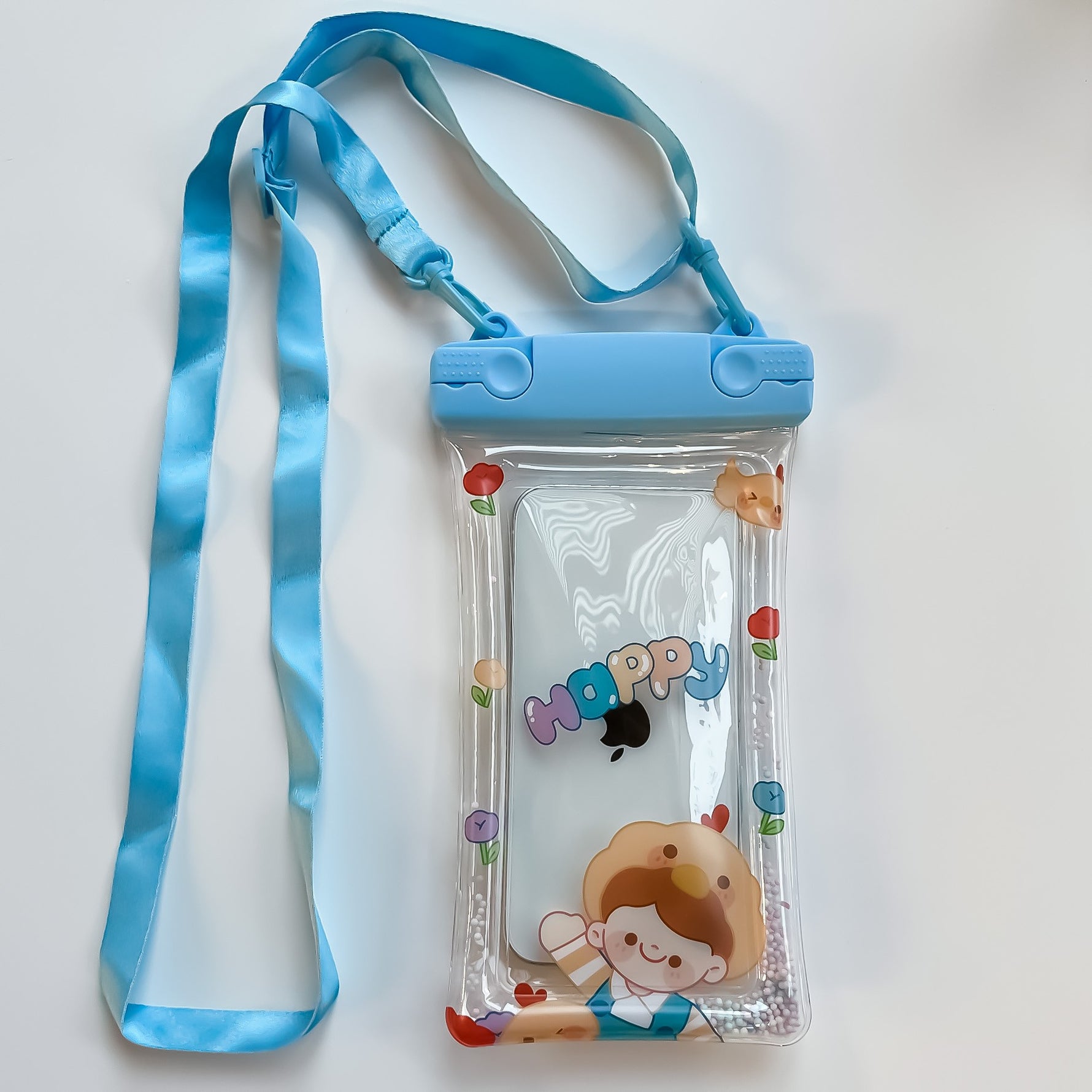 Husa subacvatica Fruity Waterproof Flippy, Snowproof, Universala, Impermeabila, cu Snur, pentru telefon sau documente,